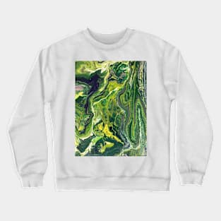 Abstract in Green XV Crewneck Sweatshirt